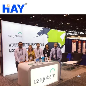 Seg Aluminum Fabric Light Box Displays Backlit Expo Booth Wall Trade Show Booth Backdrop