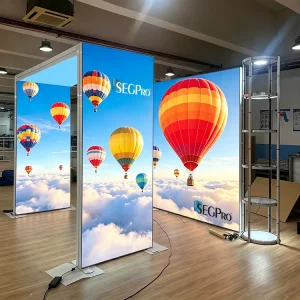 Seg Graphic Light Box Exhibition LED Display Stand Trade Show Lightbox Booth Portable Modular Exhibition Fabric Light Box