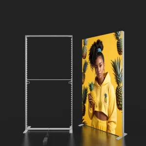 Seg Light Box Frame Exhibition Trade Show Booth Aluminum Profile Lightbox With Double Side Printings