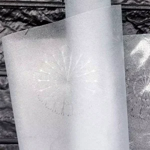 Self Adhesive Building Window Frosted Glass Film Privacy Glass Window Film