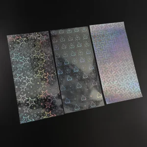 Self Adhesive Butterfly Cold Laminate Film Transparent Holographic Soft PVC Overlay Sheets A4 Stickers Photo Protective Film