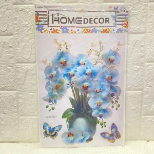 Self Adhesive Flower Plant Wall Stickers Photo Frame Living Room Sofa Background for Home Decorations