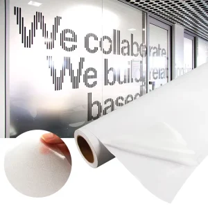 Self Adhesive Frosted Glass Sticker PVC Decorative Window Film in PVC Material for Hotel Glass Window Decoration