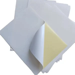Self Adhesive Glossy PVC Acrylic Sticker Paper Single Sided Antistatic for Warning Use