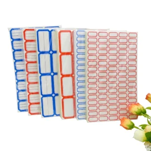 Self Adhesive Handwritten Classification Stickers for Wine Agriculture Use Square Rectangle Shapes Adhesive Paper