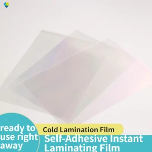 Self Adhesive Instant Laminating Film No Machine Needed Instant Laminating Film Hand Cold Laminate Film for Pictures Artworks
