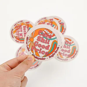 Self Adhesive Label Printed Vinyl Sticker Labels Custom logo Die Cut Stickers Waterproof for Packaging