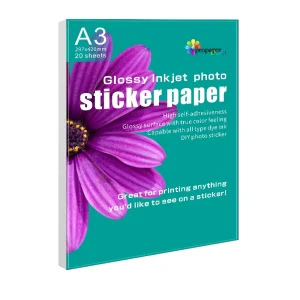 Self Adhesive Label Sticker High Gloss Matte 115g125g135g150g Inkjet Printing Waterproof Sticker Photo Paper A3 A4 Chinese Price