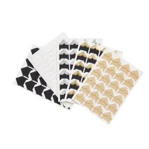 Self Adhesive Photo Corner Colorful Decorative Sticker Label DIY Photo Corner Stickers