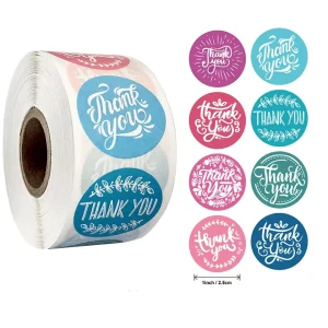 Self Adhesive Shiny Blank Embossed Metal Stickers for Craft & Candle Decoration DIY Stamp Embossed Label