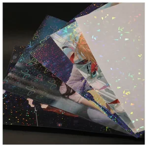 Self Adhesive Transparent PVC Cold Lamination Film with Glitter Shine for Photo Document Protection Craft Projects