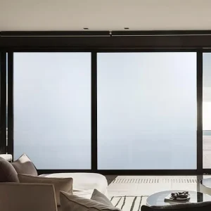 Self Adhesive Vinyl Matte White Plain Frosted Window Tinted Film 5% VLT 24H Privacy Window Film for Sun Uv Block Ing