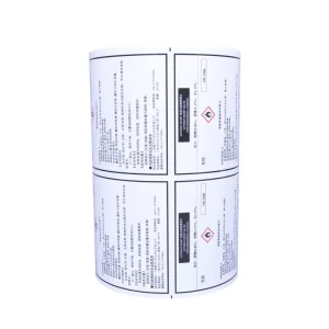 Self Adhesive Waterproof Logo Stickers Label Adhesive Labels Jumbo Roll