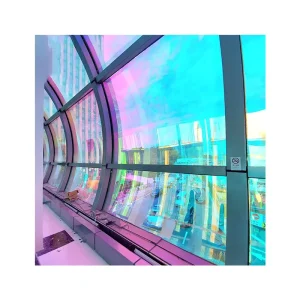Self Adhesive Waterproof Rainbow Color Dichroic Film For Home Decoration