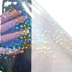 Self Adhesive Waterproof Vinyl Cold Lamination Film Roll Transparent Holographic Adhesive Sticker