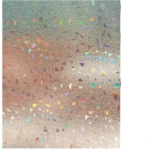 Self adhesive Explosion proof PVC Rainbow Window Clings Removable Decorative Privacy Film Stained Glass 3D Static Cling Window