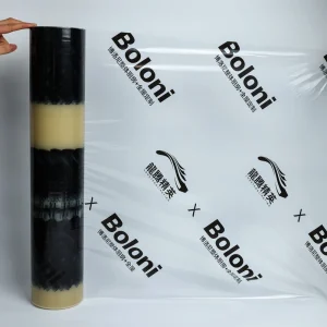Self adhesive Soft PE Protective Film Without Release Paper Custom Thicknesses Available Moisture Proof for Carpet Decoration