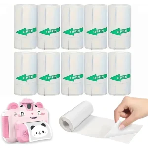 Self adhesive Thermal Sticker Paper for Mini Printers Perfect for Notes Photos Sticker Paper Roll for Inkjet Printer