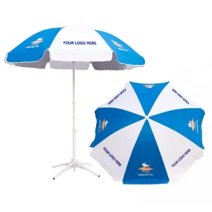 Selling Well Promotional Big Size Parasol Beach Umbrella Wind Resistant Heavy Duty Manual Open Commercial Sun Umbrella for Beach