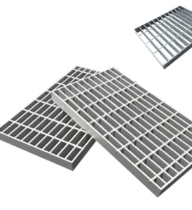 Serrated Anti Slip Welded Stainless Steel Grating Heavy Load Bearing Corrosion Proof Welded Mesh Landscape Bridge Walkways