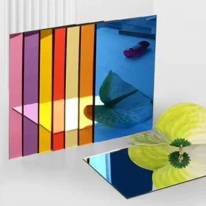 Shatterproof Silver Mirror Acrylic Panel with Reflective Surface for Modern Interior Architecture and Wall Decoration