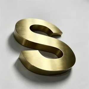 Sheet Metal Fabrication Stainless Steel Laser Cutting Stamping Part Outdoor Custom 3D Shop Metal Letters for Wall Design Product
