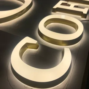 Shining Sign 3D Lighting Acrylic Mini LED Channel Letter Sign for Indoor Outdoor Use
