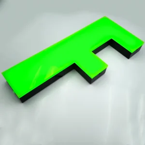 Shining Sign Resin Luminous Letter LED Acrylic Rimless Letter Channel Character Sign for Business