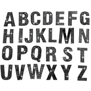 Shiny Glitter Crystal Rhinestone Patches DIY Decoration Letter Stickers and Adhesive Diamond Rhinestones
