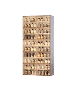 Shoe Cabinet Luxury Style Modern Style Corner Shoe Cabinet Solid Wood Shoe Rack Cabinet