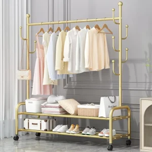 Shoe Rack Bench Coat Stand Clothes Tree Hanger Portable Coat Rack Rack for Clothing Store Garment Stand