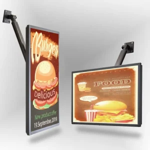 Shop Display LED Light Box Customizable Magnetic Wall Mounted Ultra Slim Acrylic Backlit Poster Frame