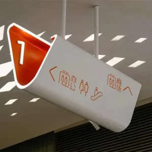 Shopping Mall Signs Lightboxes Hospitals Supermarkets Parking Lots LED Signage Double sided Illuminated Billboards Hanging Type