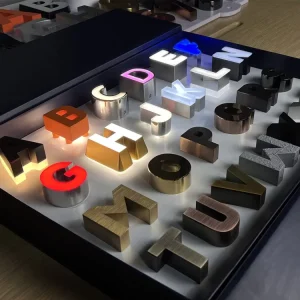 Signage China Custom Illuminated Channel Letters Building Lettering Signage Logo Signs for Business