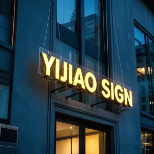 Signs 3D Acrylic Logo Custom Led Strip Lit Front Luminous Transparent Acrylic Led Images for Buildings