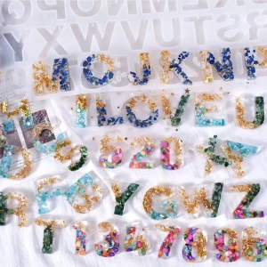 Silicone Alphabet and Number Molds Durable Letter and Number Molds for Jewelry DIY Crafting and Cake Decor Resin Craft