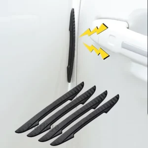 Silicone Door Anti collision Strip Protective Sticker Car Anti collision Adhesive Sticker Black