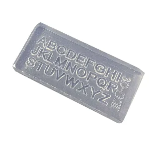 Silicone Nail Carving Mold English Letters Mould Stamping Design Gel Stencils DIY Manicure Accessory Tools