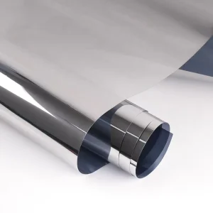 Silver Mirror Reflective Aluminum Building Window Film One Way Vision Window Film
