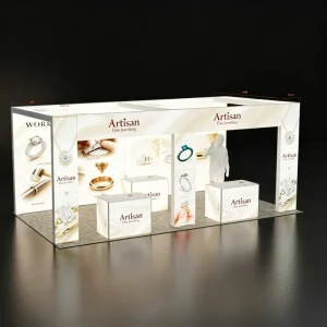 Simple Exhibition Stall Design Interactive Trade Show Displays