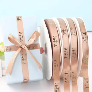 Single Double Faced Colorful Luxury Satin Polyester Ribbon Eco Friendly for Birthday
