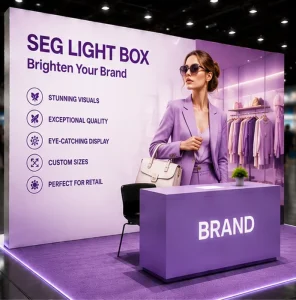 Single Side LED Fabric Light Box with Replaceable Graphic Display