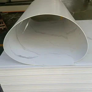 Size Eco friendly Marble PVC Sheet 5mm Hard UV Panel PVC Marble Sheet