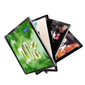 Slim LED Light Box with Magnetic Frame Indoor Aluminum Advertising Billboard Rectangle Shape