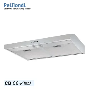 Slim Profile 60cm Black Button Slim Kitchen Hood Range Hood Cooker Hood for Home Use Kitchen Appliances