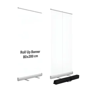 Slim Profile Roll up Banner Stand Set Custom Size Retractable Graphic Banner for Mall Promotion Hospital Notice Display