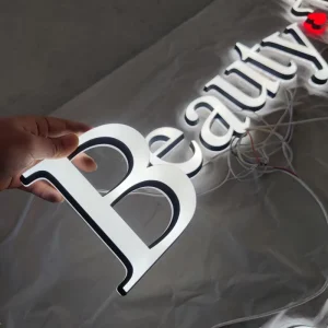 Small Acrylic Letter Back Luminous Outdoor Acrylic Advertising Sign Acrylic Luminous Characters
