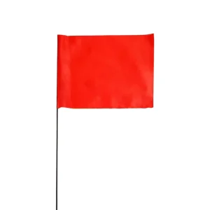 Small Red Steel Wire Flagpole with Unique Design Digital Printed Cross Border Landmark Signal Flag for Irrigation Marking