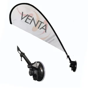 Small Size Advertising Miniature Custom Flag Car Flag Inside Glass Window Mini Teardrop Style Suction Cup Banner for Advertising