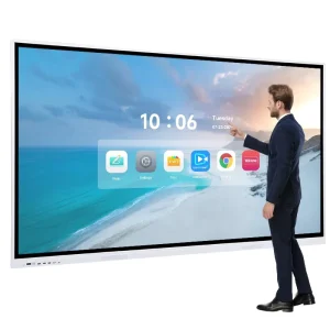 Smart Interactive Whiteboard 55/65/75/85/98/110 Inch 4K 20 Point Touch LCD with Aluminum Frame for Classroom Smart Board